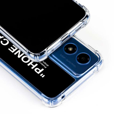 Black and White Stripes Moto G 5G (2024) Clear Case